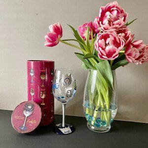 LOLITA Hand painted wine glass